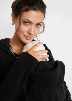 Kuschelige 3-in-1 Umstands-Fleecejacke und Tragejacke