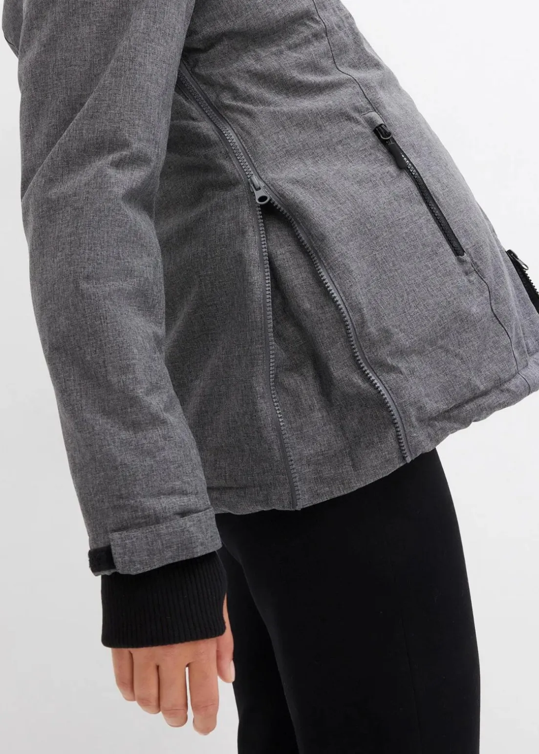 Kuschelige 3-in-1 Umstandsjacke und Tragejacke