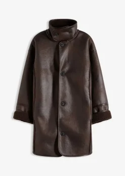 Lammfellimitat-Jacke