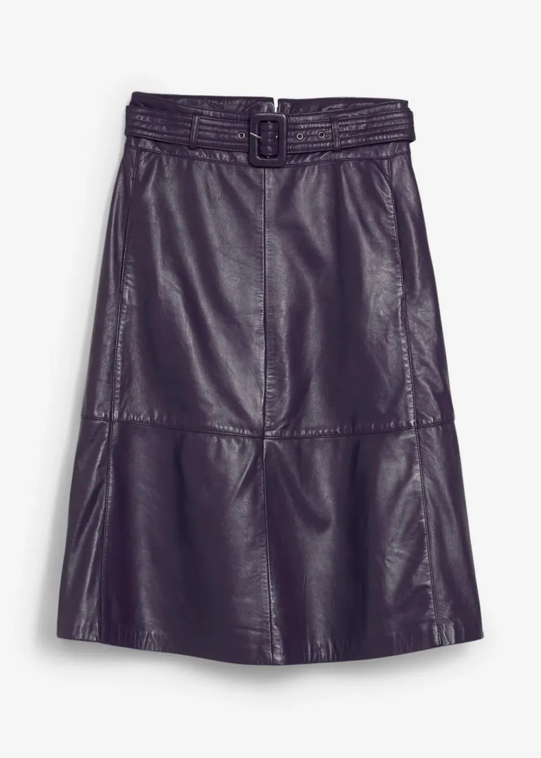 Lammnappa-Lederrock mit Gürtel (2-tlg.-Set)