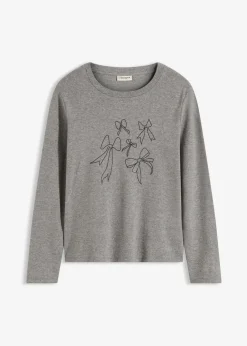 Langarmshirt aus reiner Bio-Baumwolle