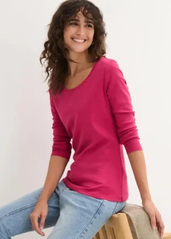 Langarmshirt aus reiner Bio-Baumwolle