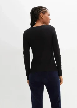 Langarmshirt aus reiner Bio-Baumwolle