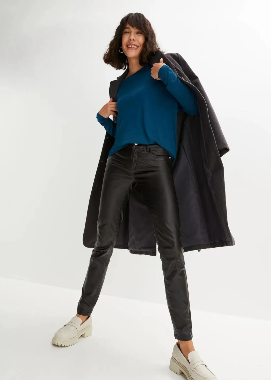 Langarmshirt aus softem Viskose-Mix