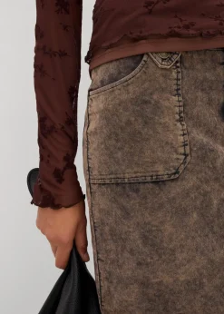 Langarmshirt mit Flockprint