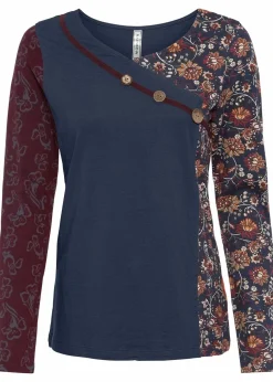 Langarmshirt mit Knöpfen