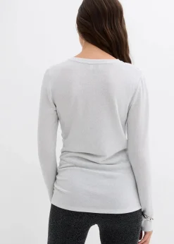 Langarmshirt mit Raffungen