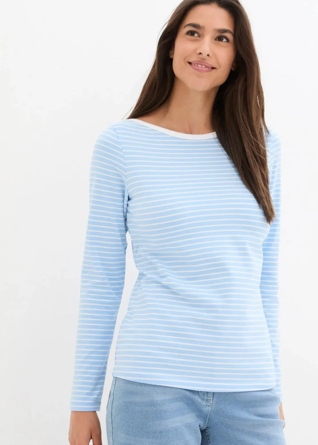 Langarmshirt mit reiner Bio-Baumwolle