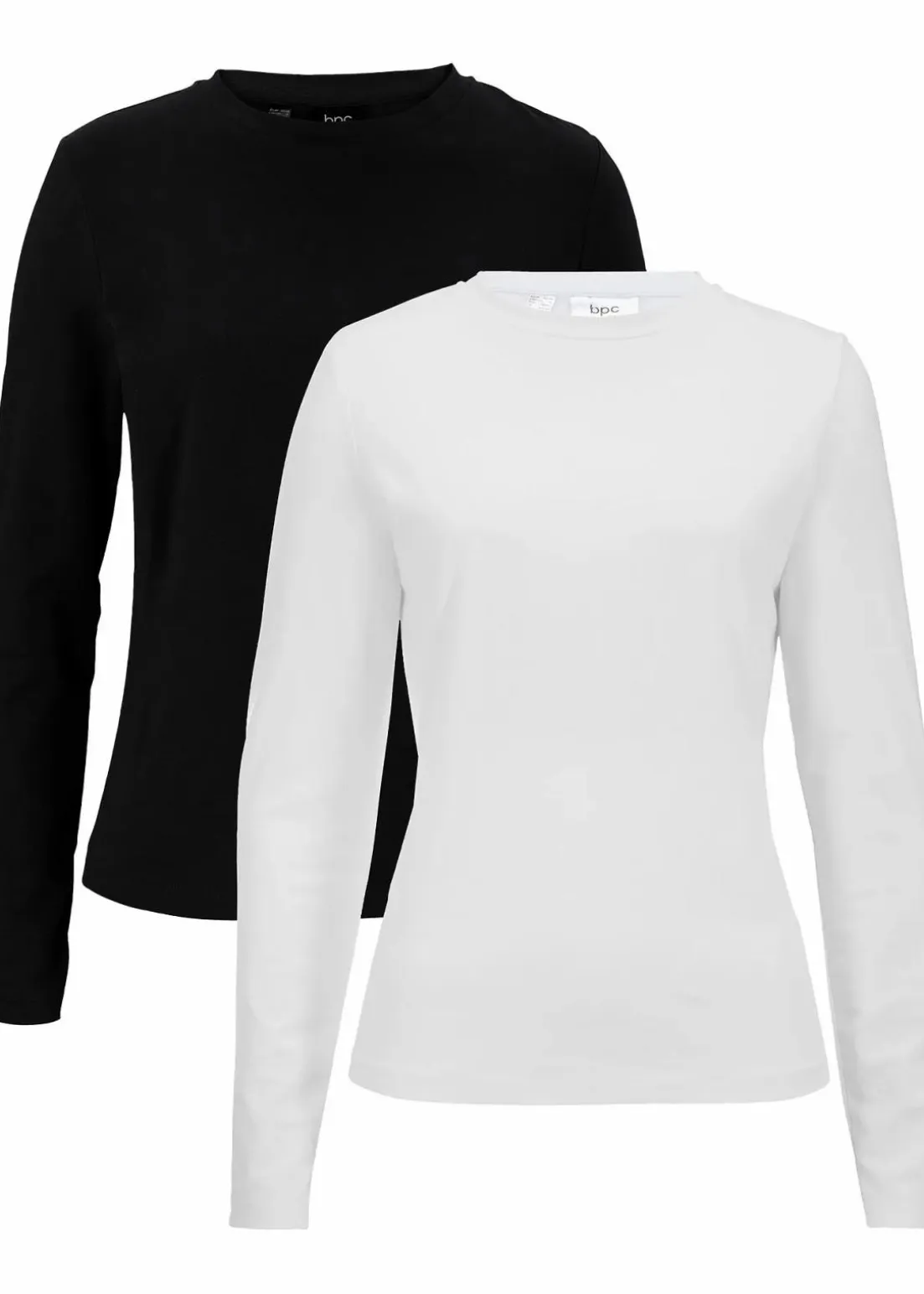 Langarmshirt mit reiner Bio-Baumwolle (2er Pack)