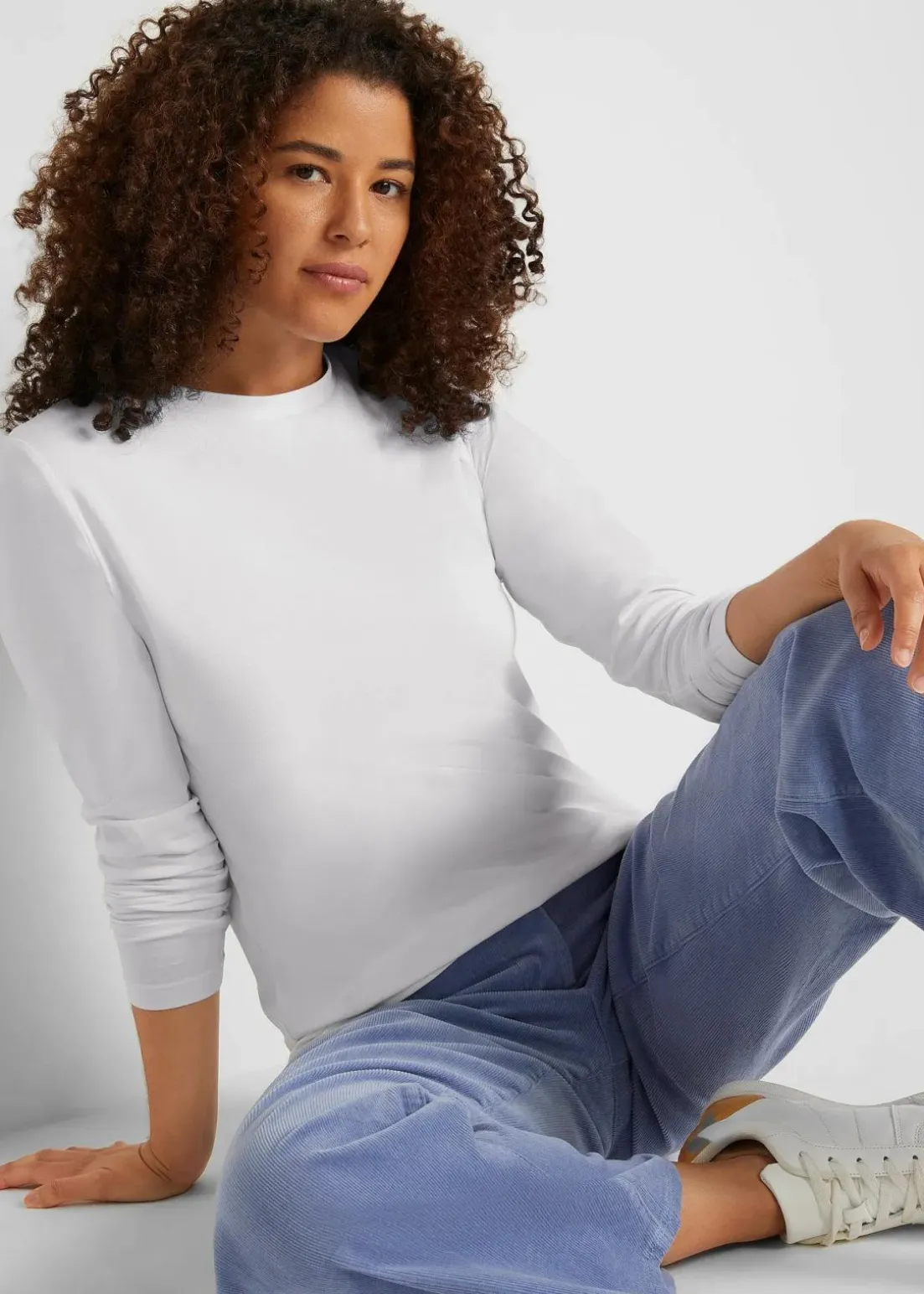 Langarmshirt mit reiner Bio-Baumwolle (2er Pack)