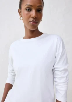 Langarmshirt mit Seidenanteil