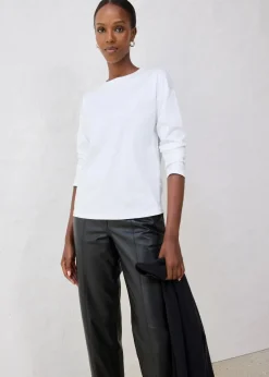 Langarmshirt mit Seidenanteil