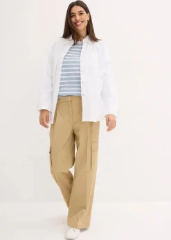 Langarmshirt mit U-Boot-Ausschnitt (2er Pack)