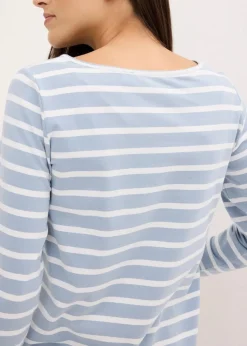 Langarmshirt mit U-Boot-Ausschnitt (2er Pack)