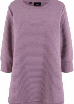 Langes Sweatshirt mit Viskose