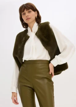 Lederimitat-Hose im Punto di Roma Mix