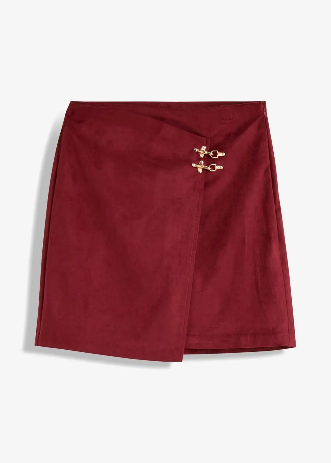 Lederimitat-Rock in Wickeloptik