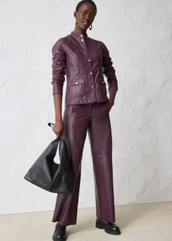 Lederjacke aus Lammnappa