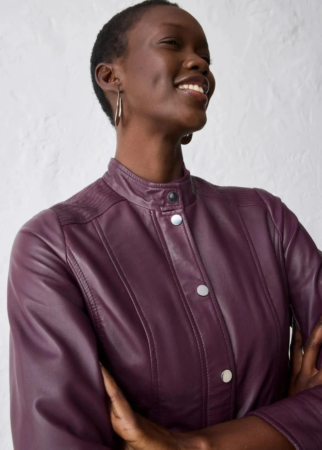 Lederjacke aus Lammnappa