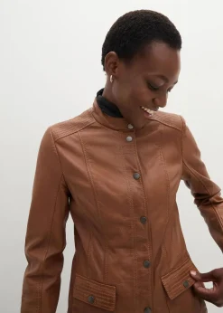 Lederjacke aus Lammnappa