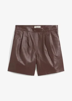 Leder-Shorts aus Lammnappa
