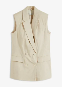 Leinen-Blazer ohne Arm