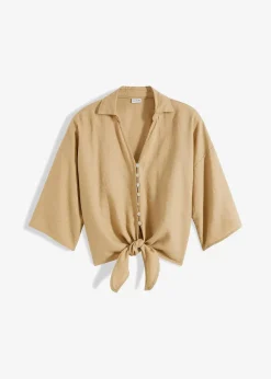 Leinen-Bluse