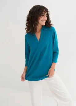 Leinen-Bluse, 3/4-Arm