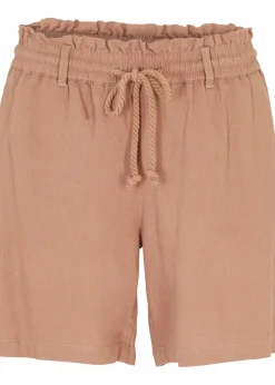 Leinen-Paperbag-Shorts