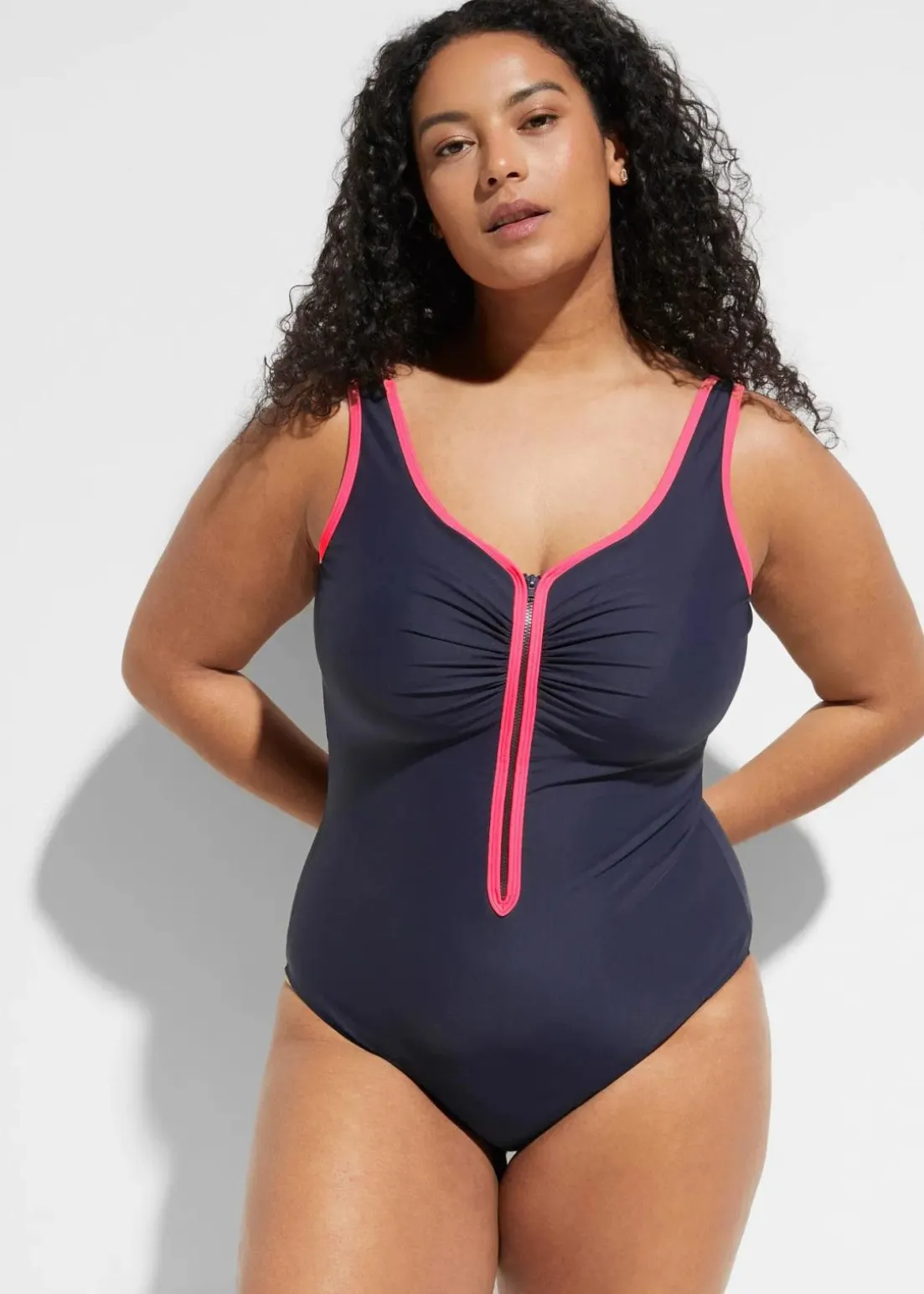 Light Shape Badeanzug mit Reißverschluss