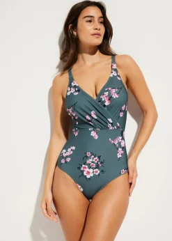 Light Shape-Badeanzug mit Wickeloptik