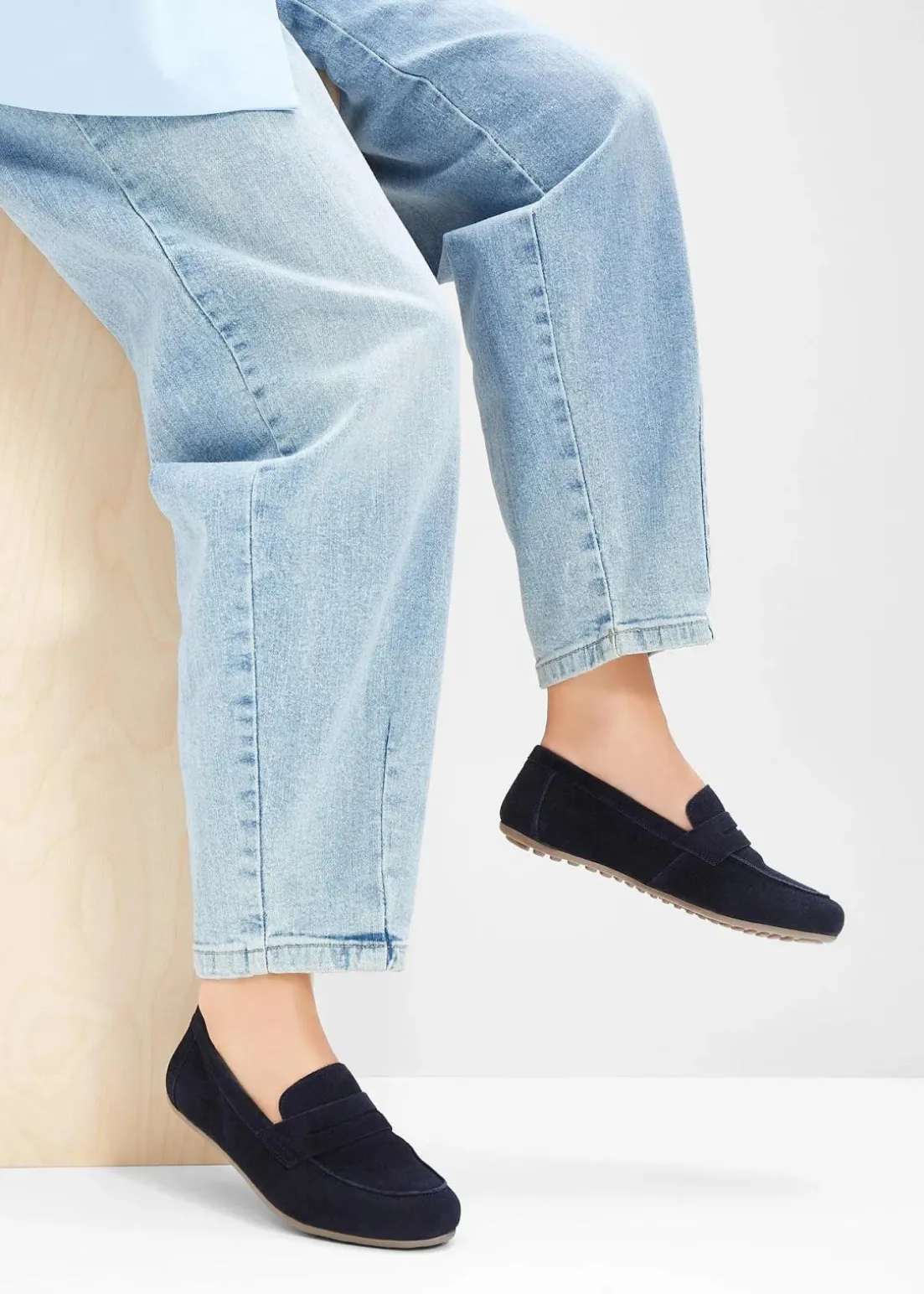 Loafer aus Veloursleder