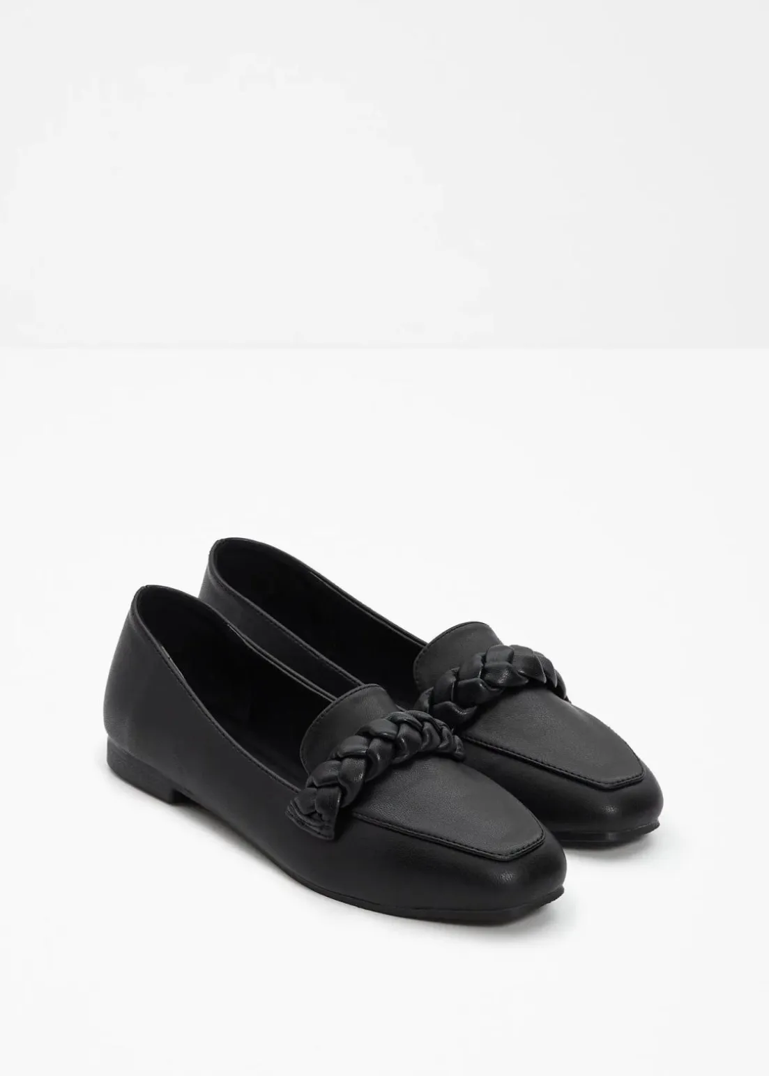 Loafer mit Flechtdetails