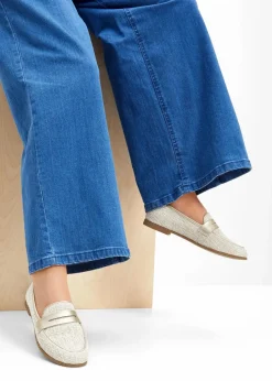 Loafer mit Metallic-Details