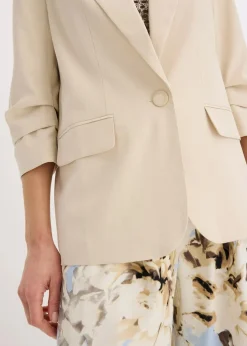 Lockerer 3/4-Arm-Blazer aus Viskose