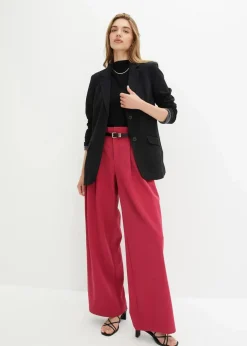 Longblazer aus Baumwoll-Jersey