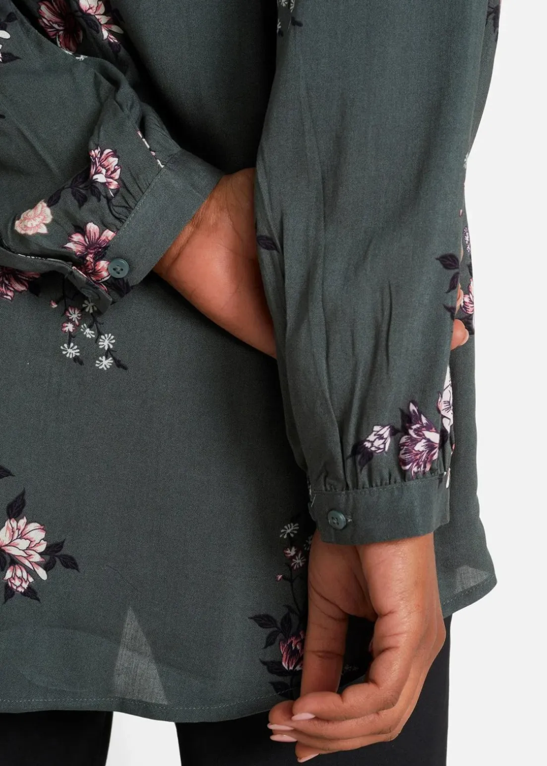 Longbluse aus fließender Viskose