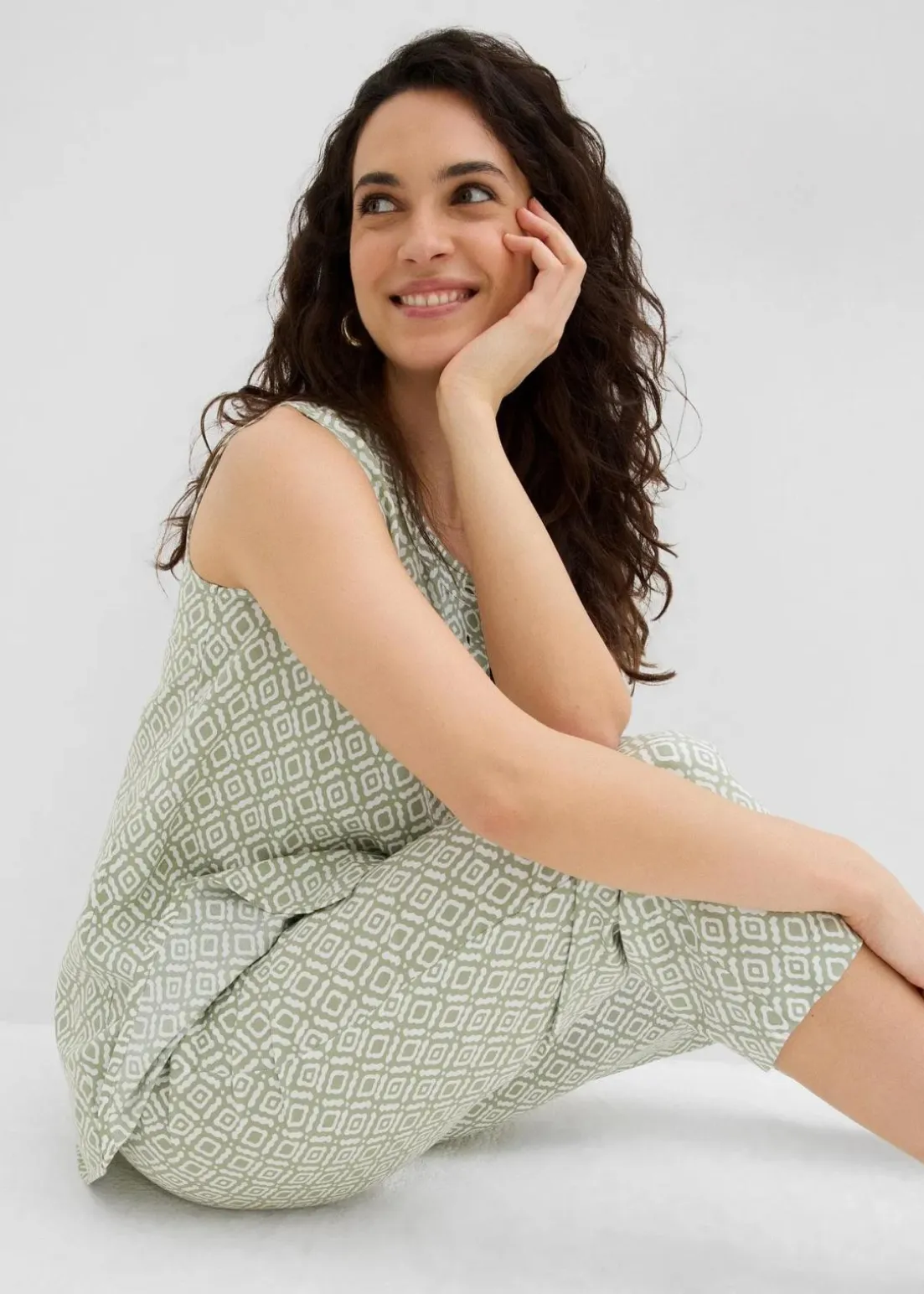 Longbluse aus softer Viskose