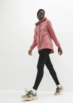 Long-Fleecejacke mit Reißverschluss-Taschen