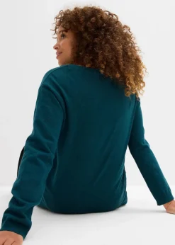 Longpullover mit recycelter Baumwolle