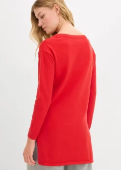 Longpullover mit recycelter Baumwolle