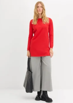 Longpullover mit recycelter Baumwolle