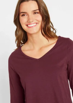 Longshirt aus reiner Baumwolle