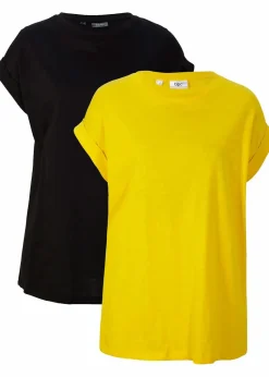 Longshirt aus reiner Bio-Baumwolle (2er Pack)