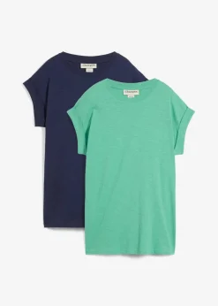 Longshirt aus reiner Bio-Baumwolle (2er Pack)