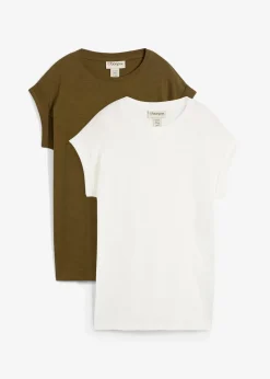 Longshirt aus reiner Bio-Baumwolle (2er Pack)