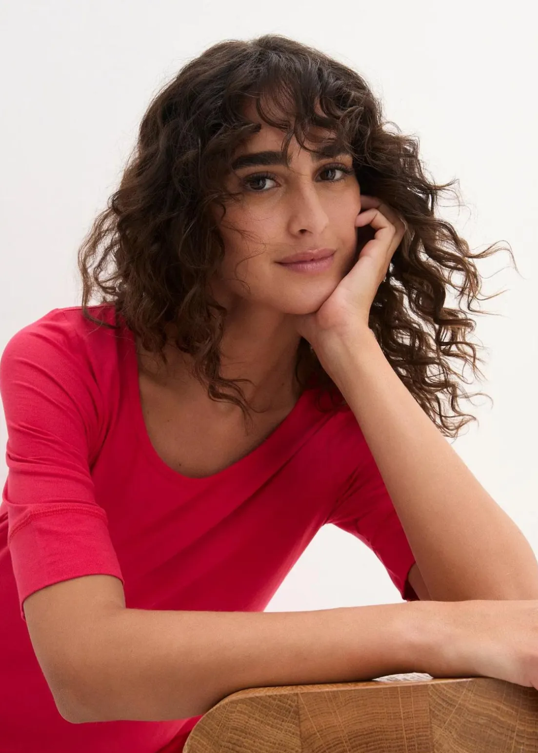 Long-Shirt aus softer Viskose