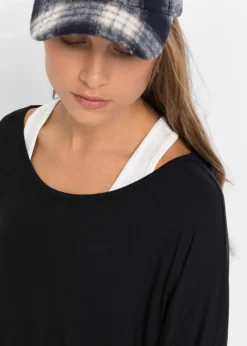 Longshirt mit Top aus Viskose-Mix