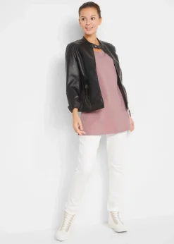 Longshirt mit V-Ausschnitt (2er Pack)