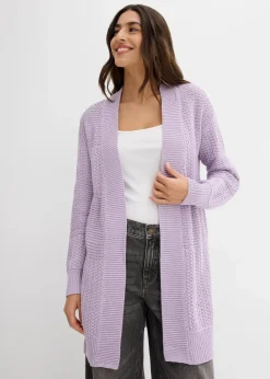 Longstrickjacke